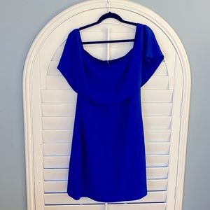 Off the shoulder a line blue dress size XL